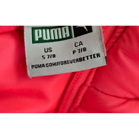 Puma jr Womens Pink Puffer Vest S Lightweight Sleeveless Jacket boho warm fairy - Picture 3 of 5
